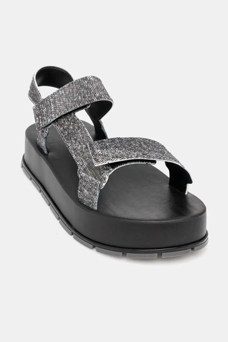 sandali FLOWING PLATFORM DENIM donna colore nero M 36132