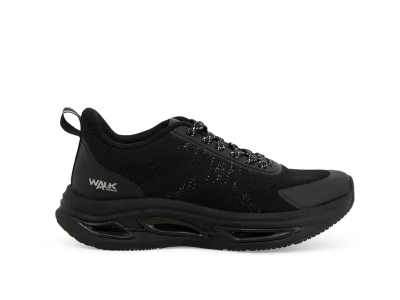 Sneakers in tessuto elastico nero 093404