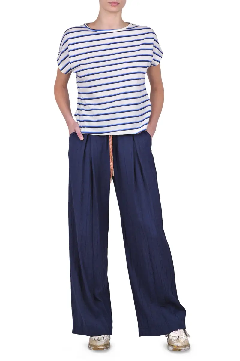 T-shirt - 470257 - Panna/Blu miniatura 2