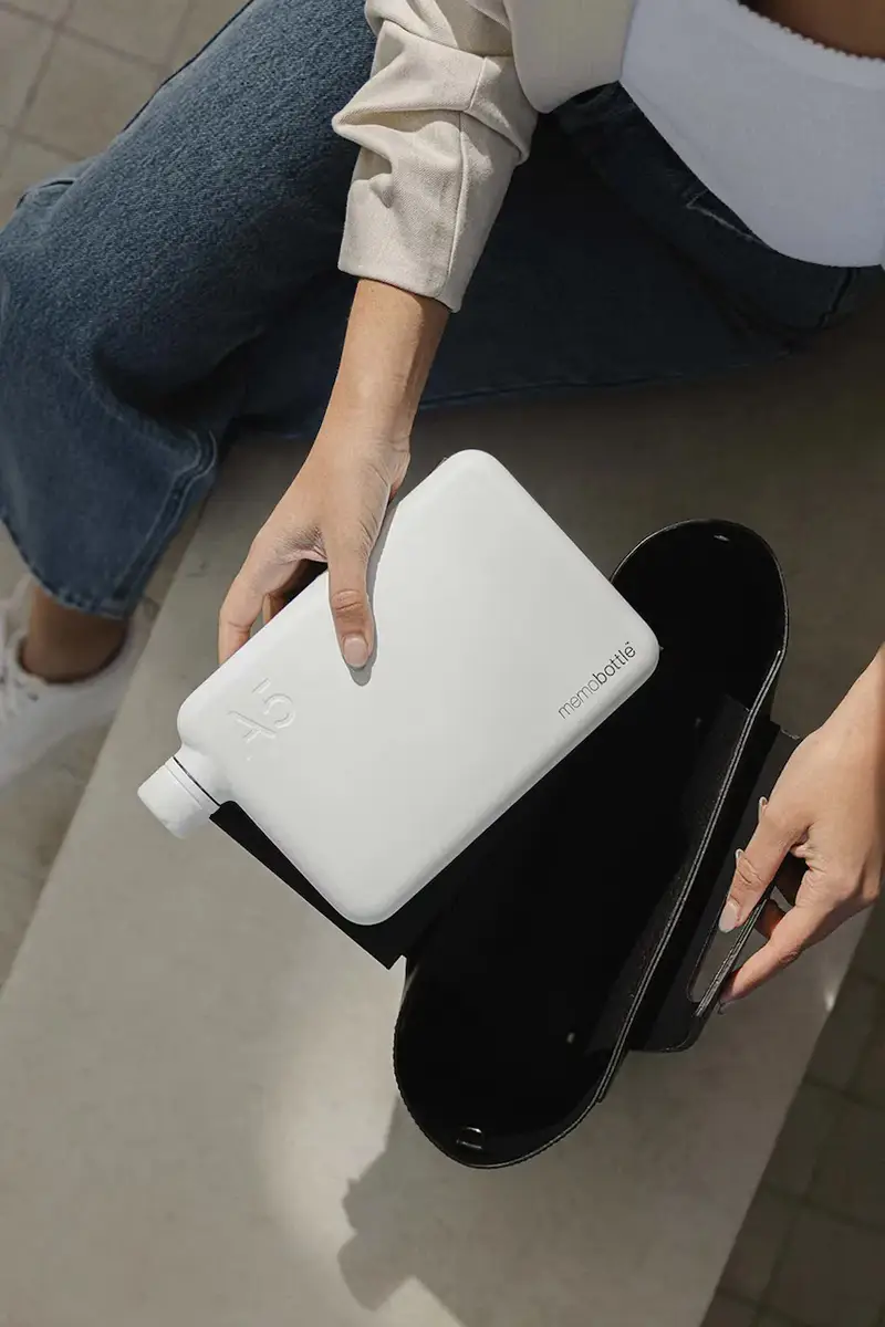 bottiglia d acqua Stainless Steel A5 1080 ml Bianco miniatura 3