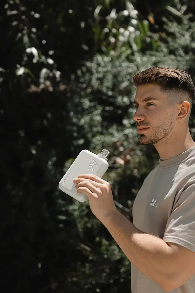 bottiglia d'acqua Stainless Steel A6 500 ml Bianco miniatura 3