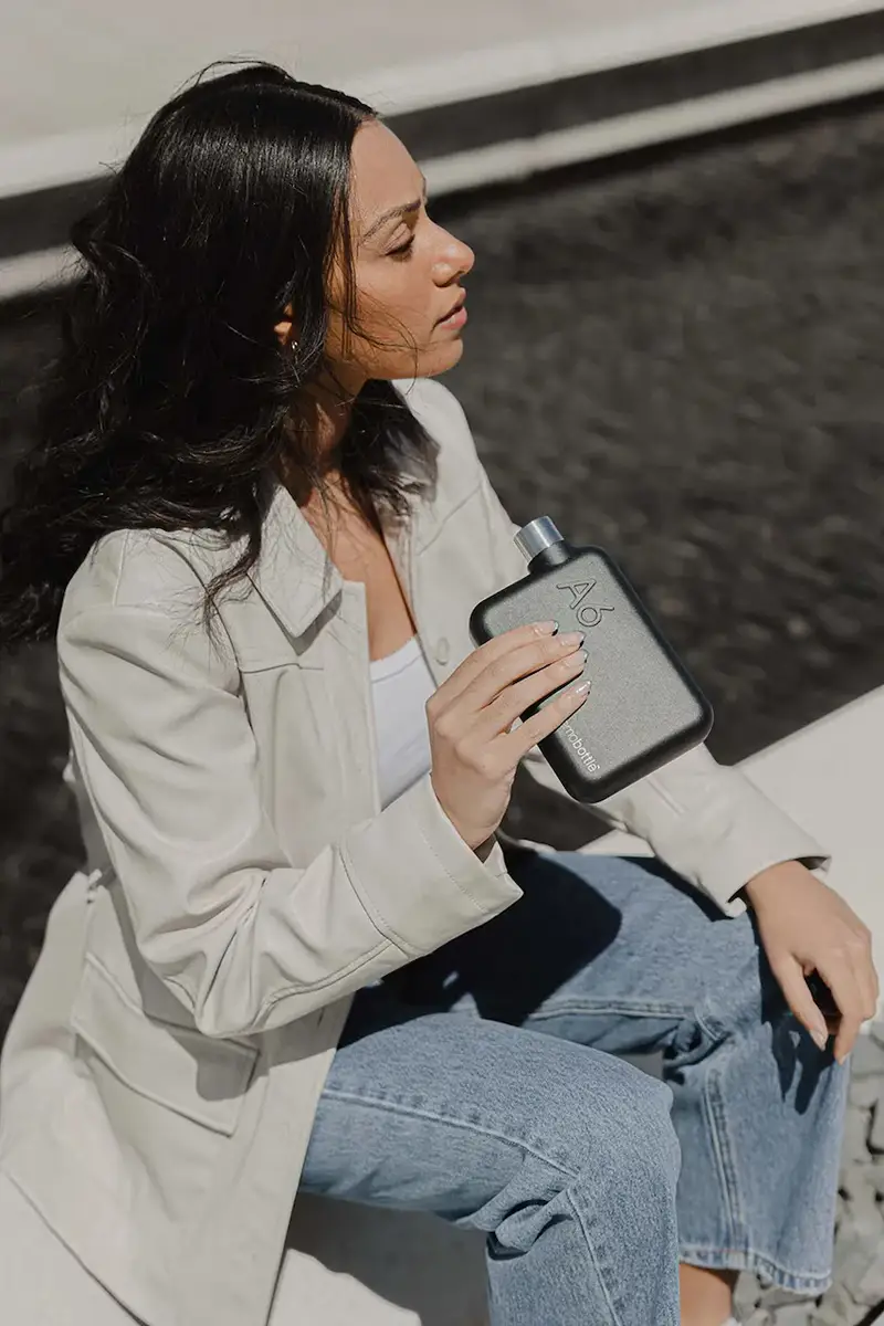 bottiglia d acqua Stainless Steel A6 500 ml Nero miniatura 2