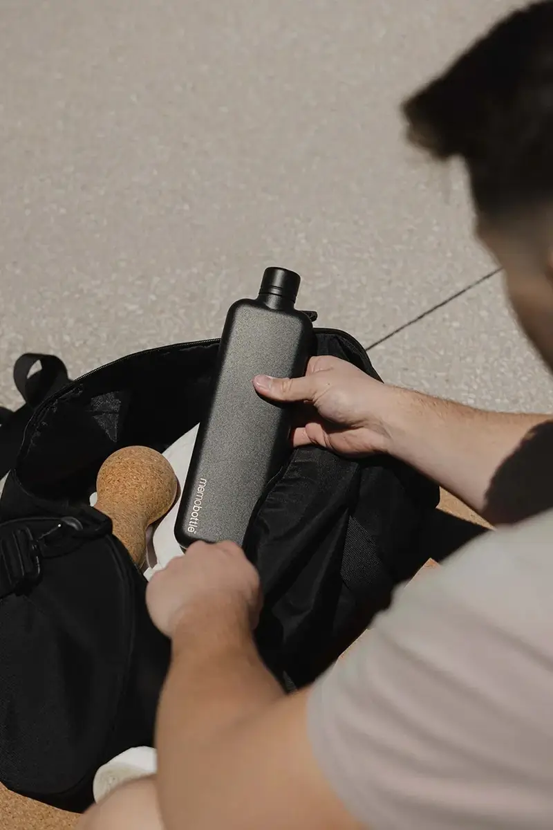 bottiglia d'acqua Stainless Steel Slim 600 ml Nero miniatura 2