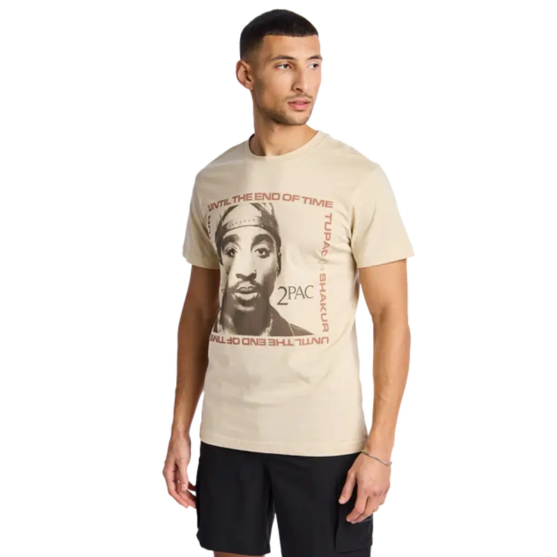 MERCHCODE 2pac male Magliette - Beige - Jersey di cotone - Foot Locker