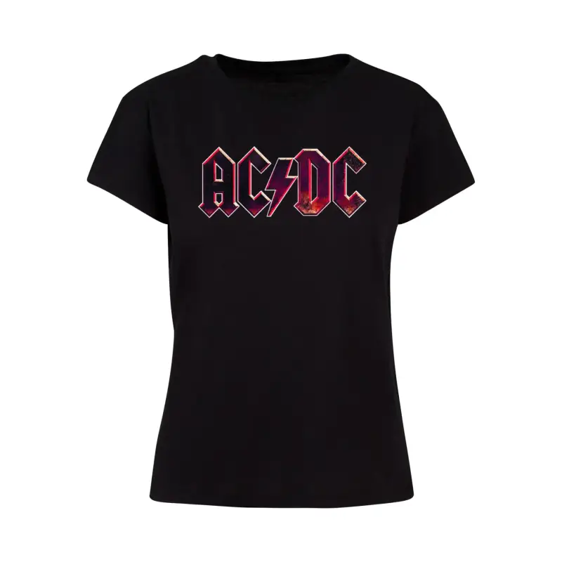 T-shirt da donna Merchcode ACDC - Distressed Logo Box