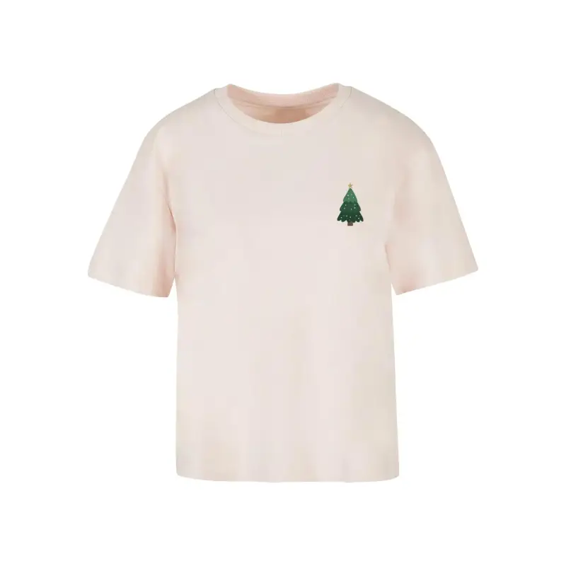 T-shirt da donna Merchcode Christmas Holly Jolly Mood