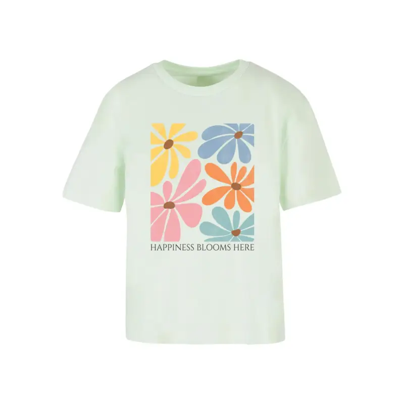 T-shirt da donna Merchcode Happiness Blooms Here