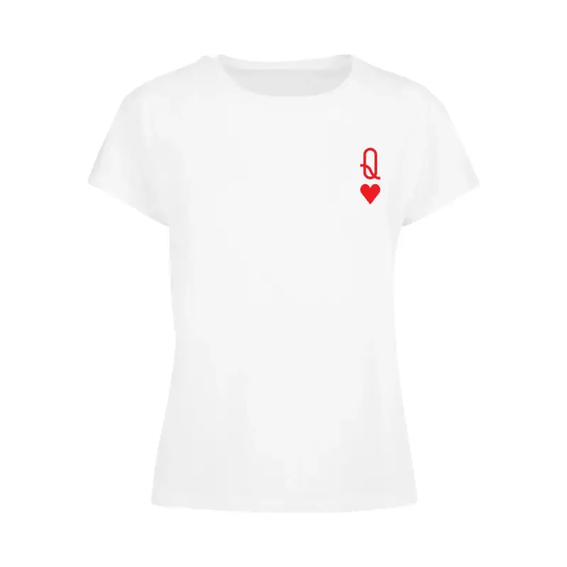 T-shirt da donna Merchcode Hugs & Love - Queen of Hearts Box
