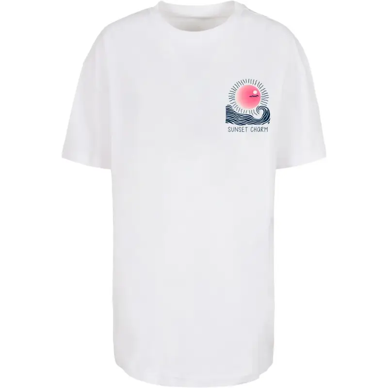 T-shirt oversize da donna Merchcode Sunset Charm