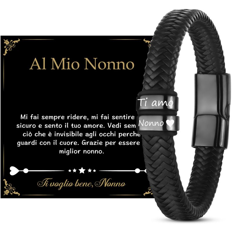 MERCLIX Bracciale Uomo Regalo Nonno