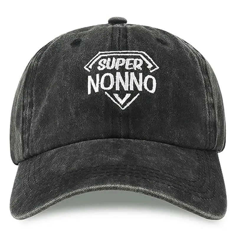 Merclix Regalo Nonno Natale Cappello Baseball Uomo con Visiera Nonno Regalo Cappellino per Nonno Nonno Idee Regalo Regali Nonno Compleanno Utili Regalo per Nonno Compleanno da Nipote Festa dei Nonni