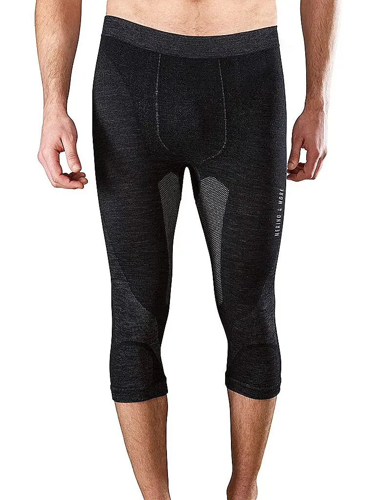 Funktionsunterhose 3/4 da uomo nero | S