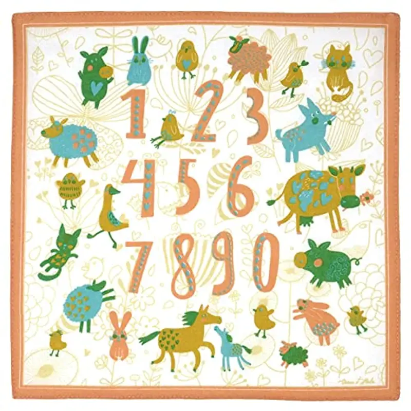 Merrysquare - Fazzoletti per Bambini - 6 Pezzi -100% Cotone miniatura 2