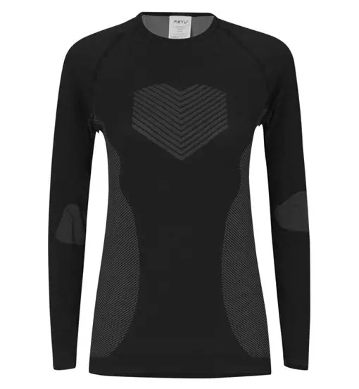Atka LS - maglietta tecnica - donna Black
