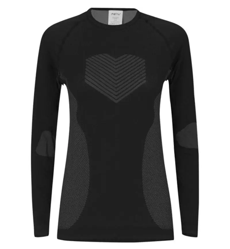 Atka LS - maglietta tecnica - donna Black