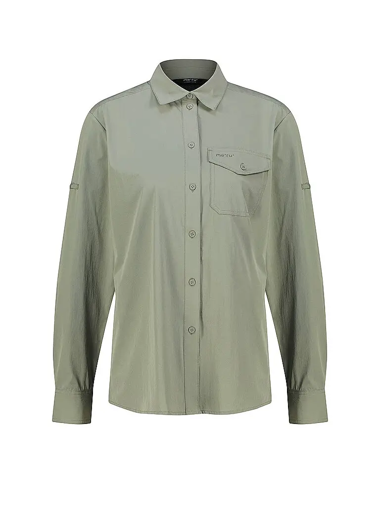 Blusa da trekking da donna Lahan oliva | XS