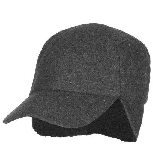 Cap With Earflaps - cappellino Grey