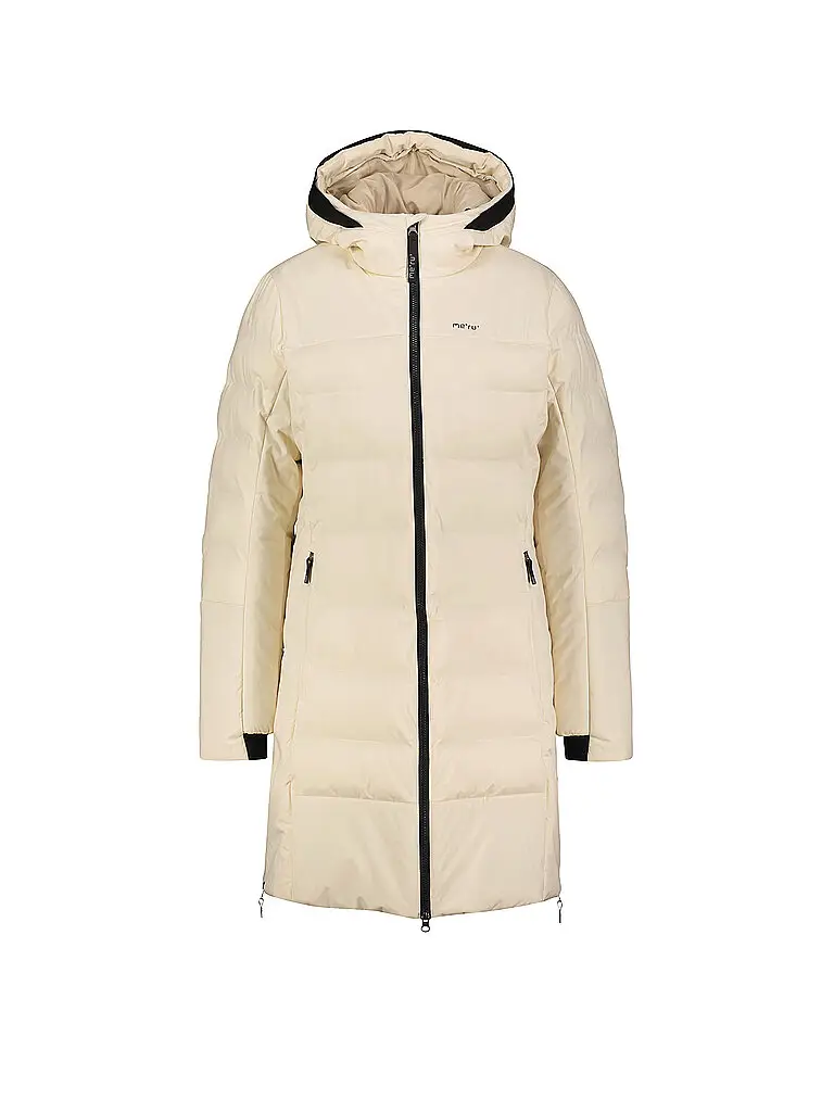 Cappotto invernale da donna Esbjerg con cappuccio beige | 44