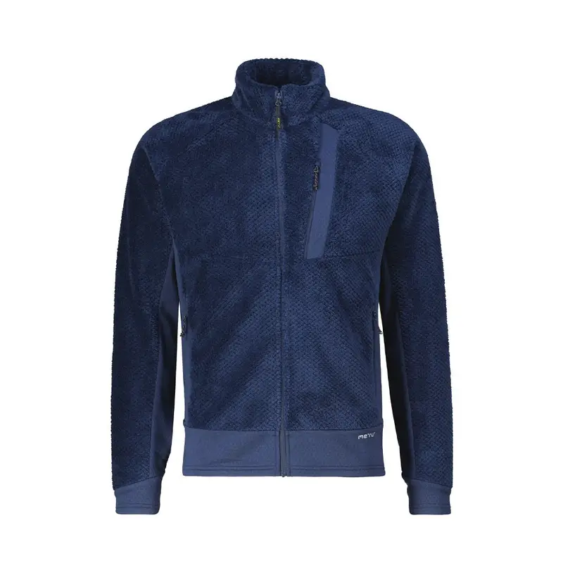 Felpa In Pile Oneroa Tech Mock Neck Blu Uomo XL