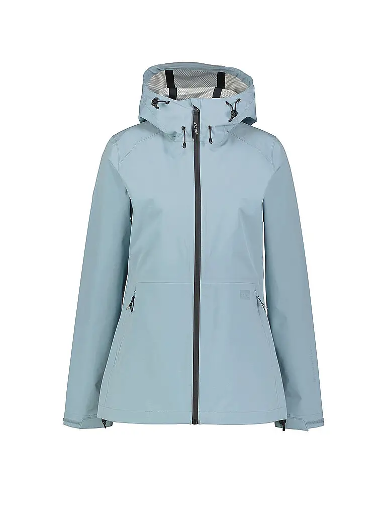 Giacca da trekking da donna Amarante 3L con cappuccio azzurro | 44