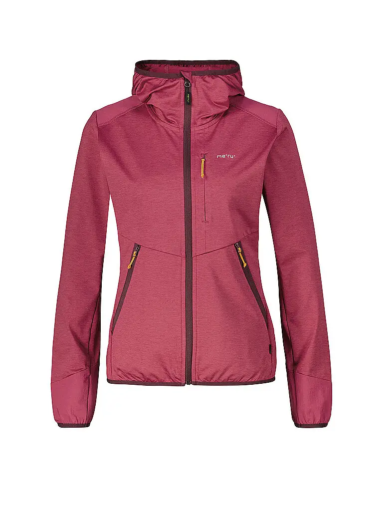 Giacca in pile da donna Silkeborg Stretch con cappuccio bacca | 36