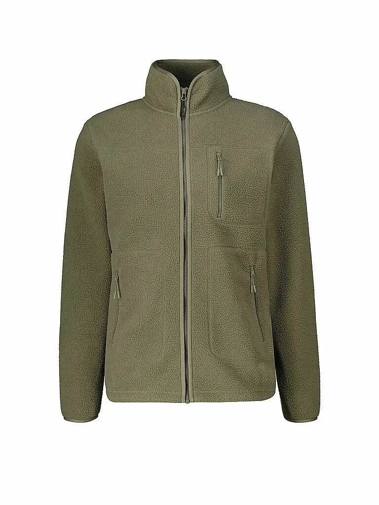 Giacca in pile da uomo Boigny Sherpafleece verde scuro | S