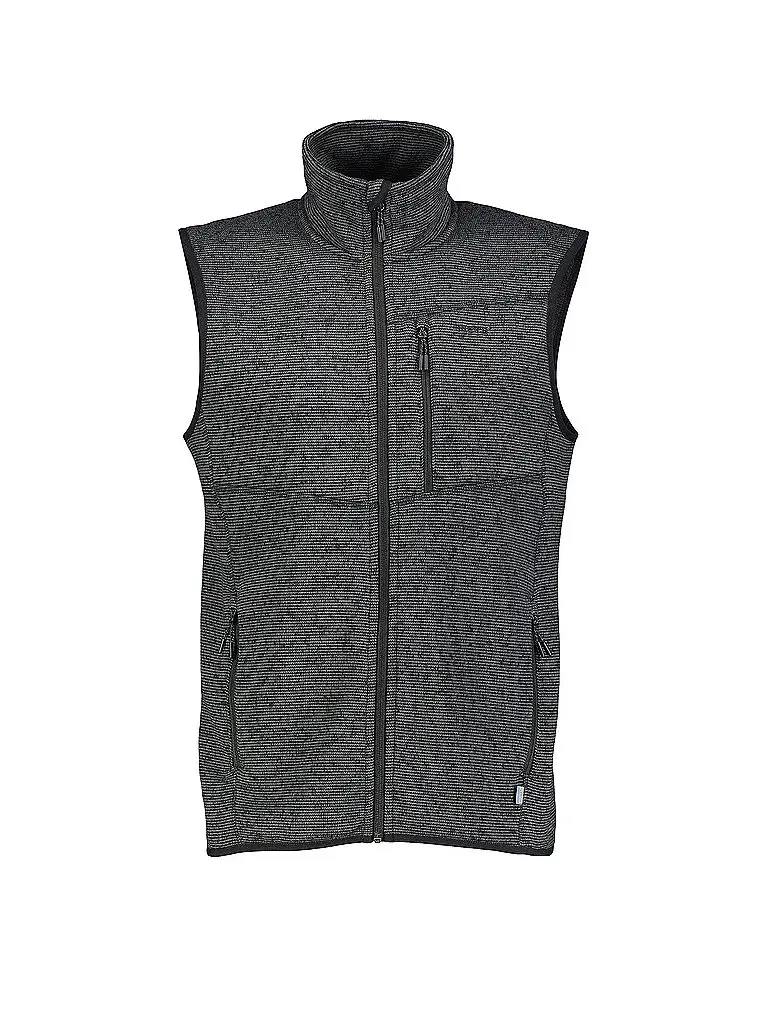 Gilet da uomo Bergen in pile nero | 4XL