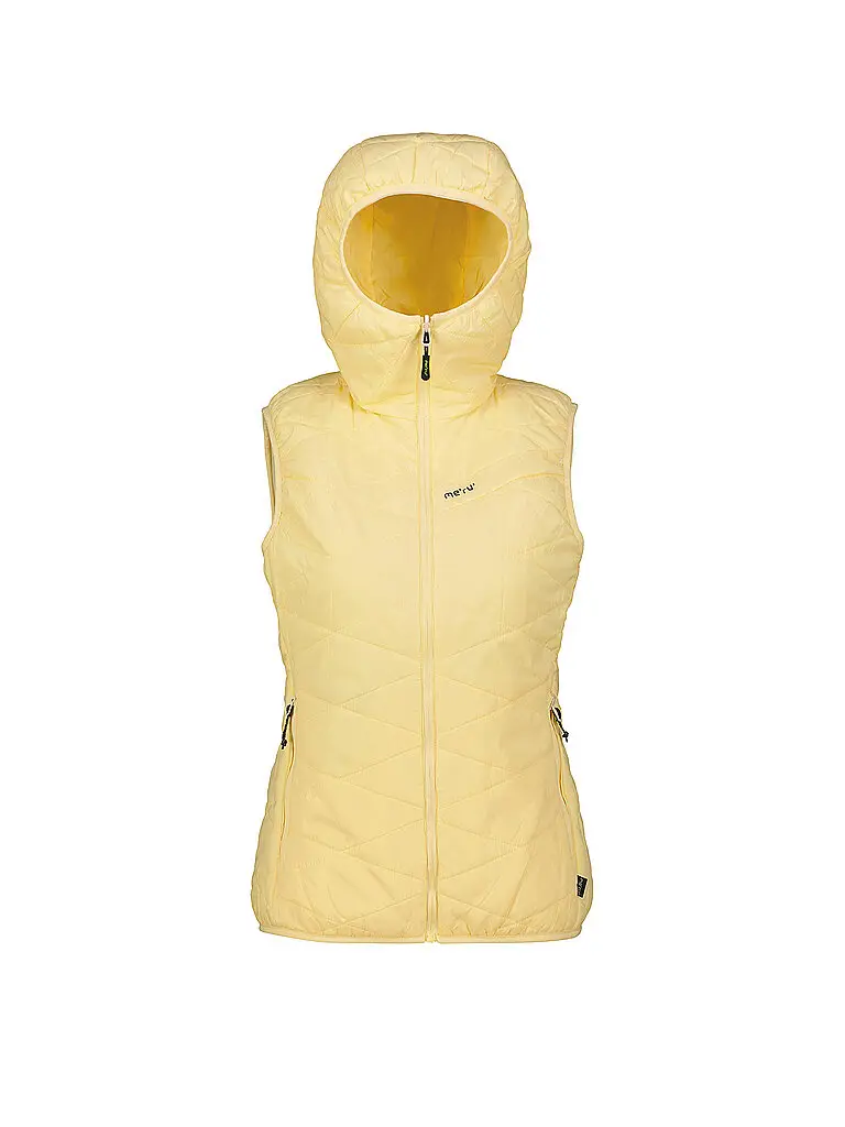 Gilet isolante da donna Ithari con cappuccio reversibile crema | S