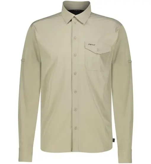 Lahan LS - camicia maniche lunghe - uomo Beige