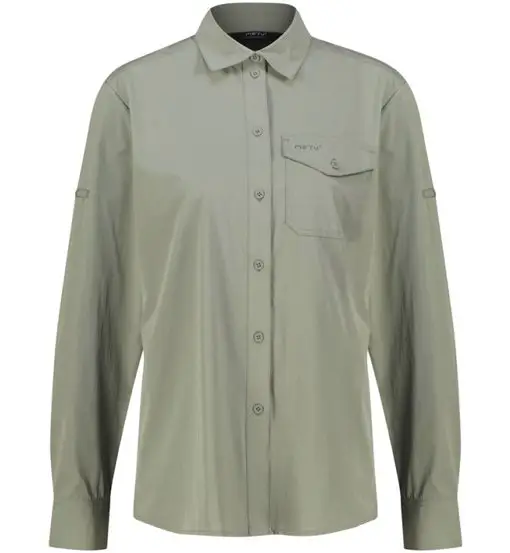 Lahan LS W - camicia maniche lunghe - donna Green