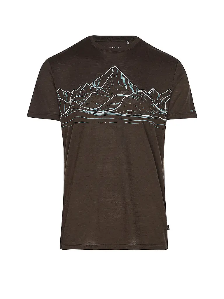 Maglietta funzionale da uomo Murtosa Woolmix marrone | M