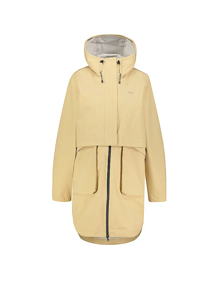 Parka da trekking da donna Leira 3L con cappuccio cammello | 34