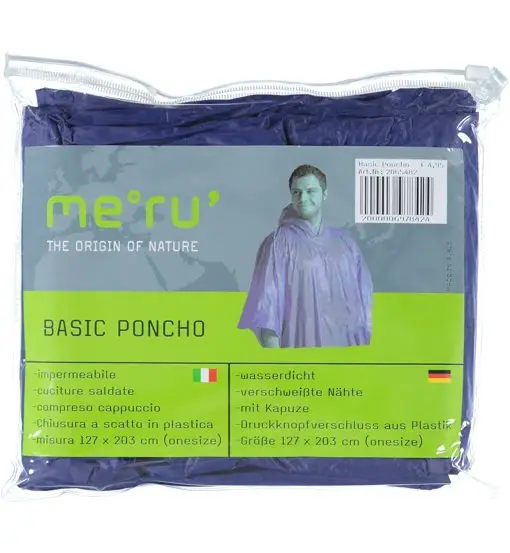 Poncho antipioggia Blue