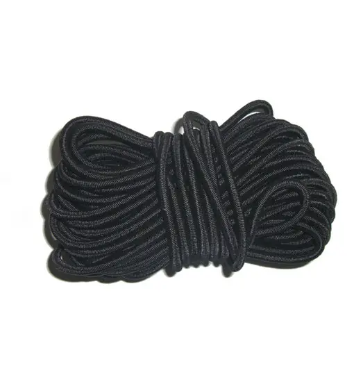 Rubber Pole Cord - cordino in gomma Black