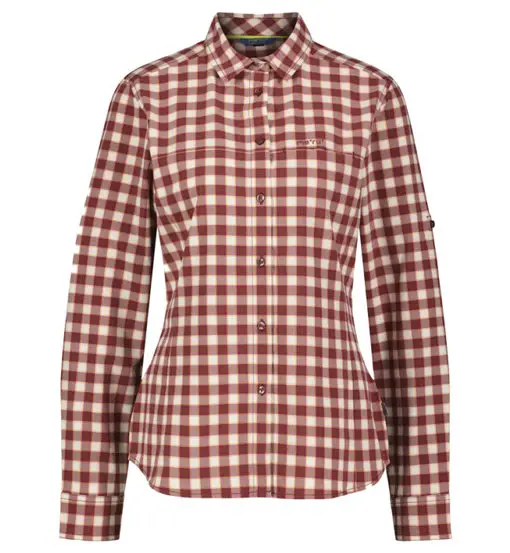 Sauda W - camicia maniche lunghe - donna Red