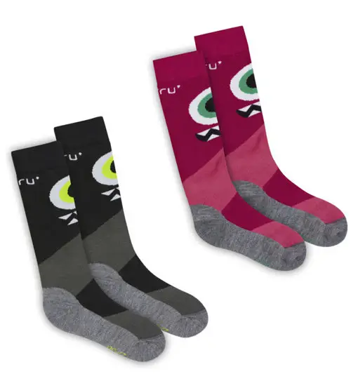 Ski Kids 2Pack - calze da sci Grey