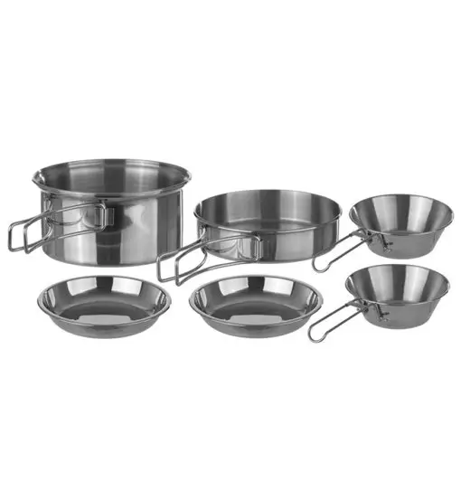 Steel Cooking Set 7 pcs Big - set stoviglie Grey