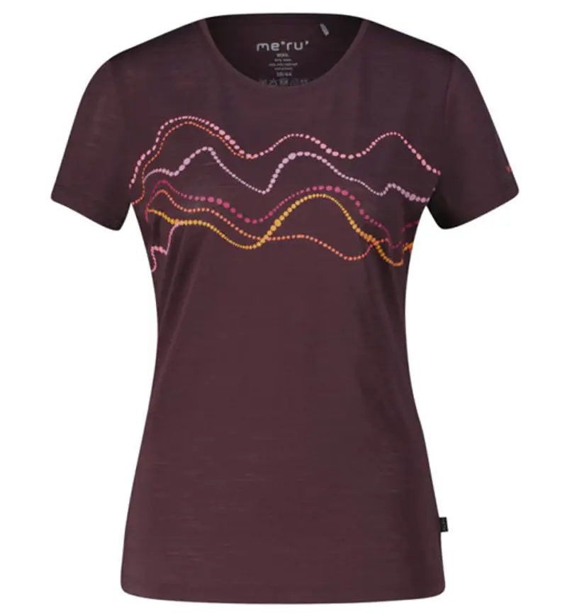 Meru T-shirt Donna Bordeaux 2410558