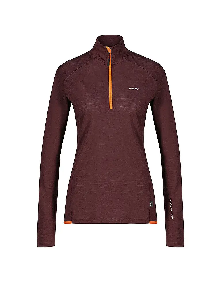 Zipshirt funzionale da donna Vordingborg marrone | 38