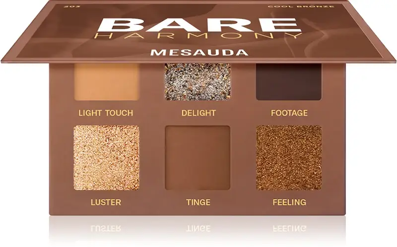 Milano Bare Harmony palette di ombretti colore 203 Cool Bronze 6x1 g