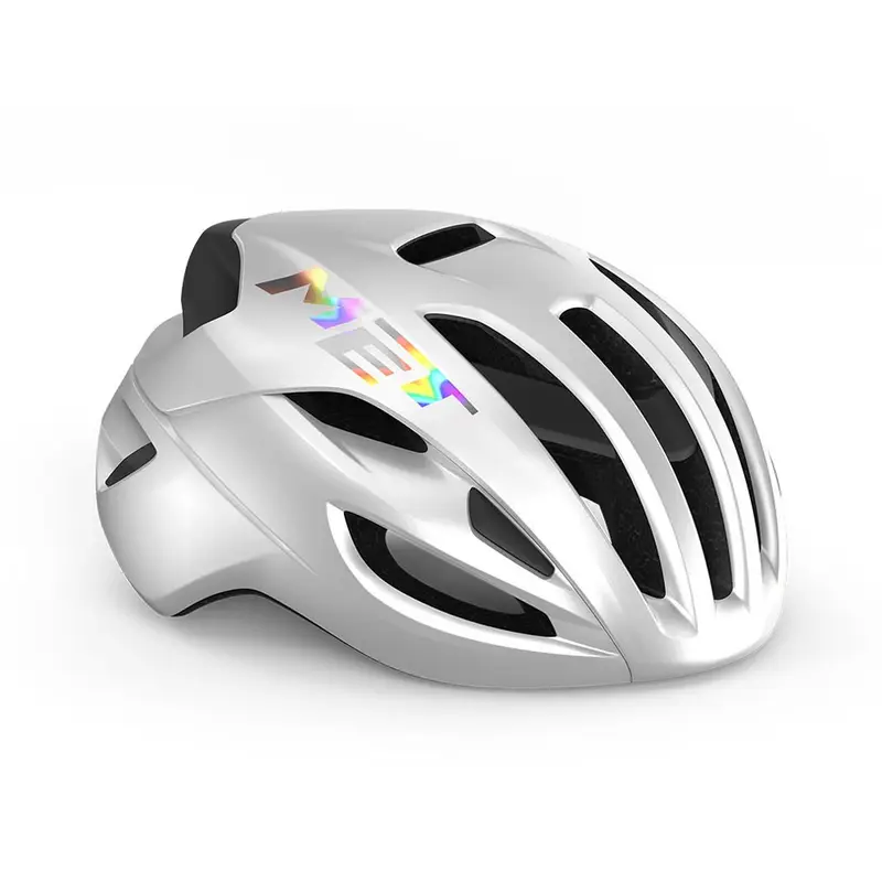 Casco Bici Rivale Mips Bianco Holographic Lucido Uomo M