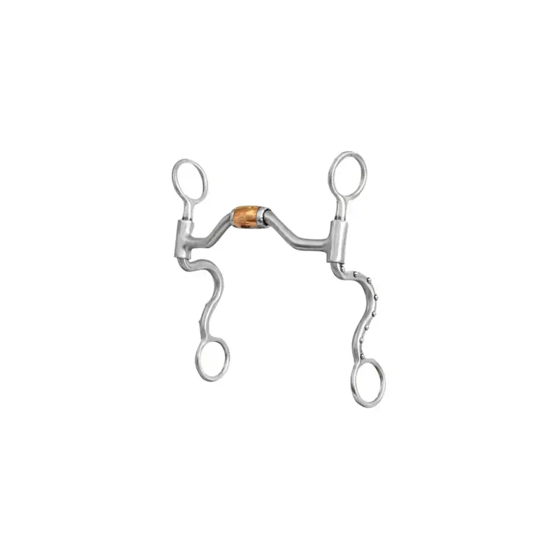 Mors western snaffle per cavallo con aste curvate in rame Metalab