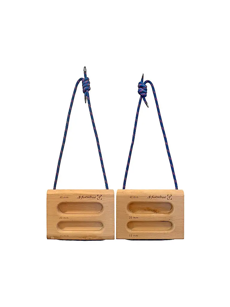 Attrezzo da allenamento Wood Rock Rings II marrone