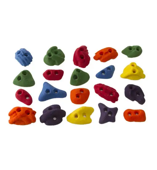 Screw-On Footholds Box 20 - prese per arrampicata Multicolor