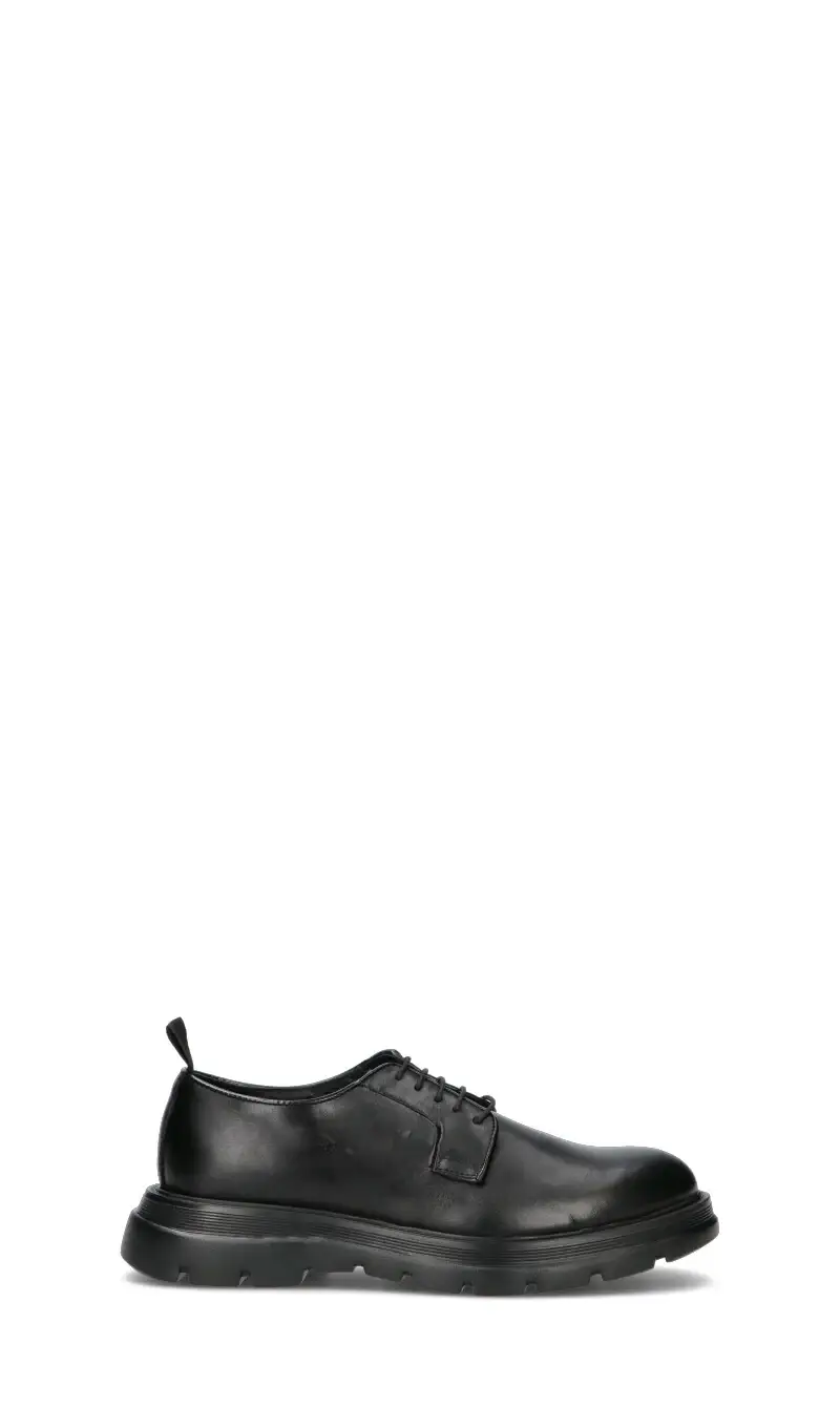 Stringata uomo nera in pelle Vario