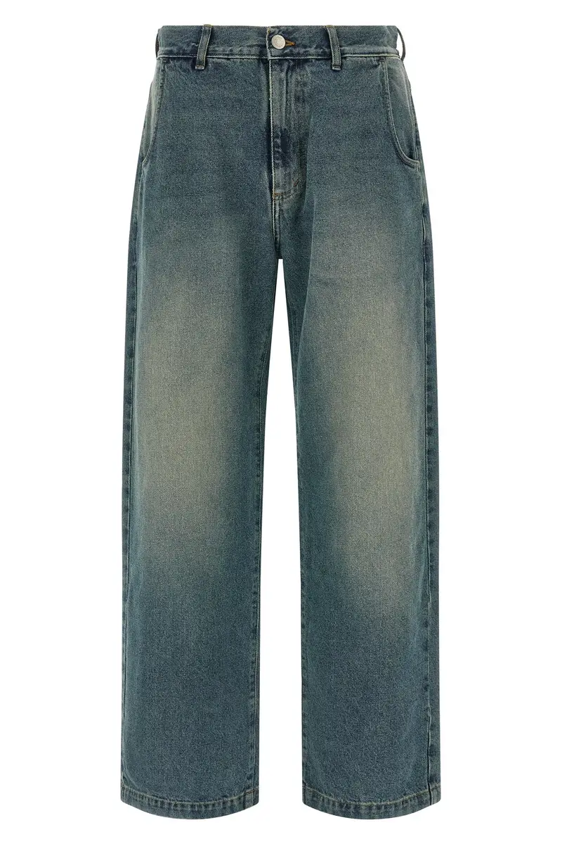 Jeans Straight Cut Blu