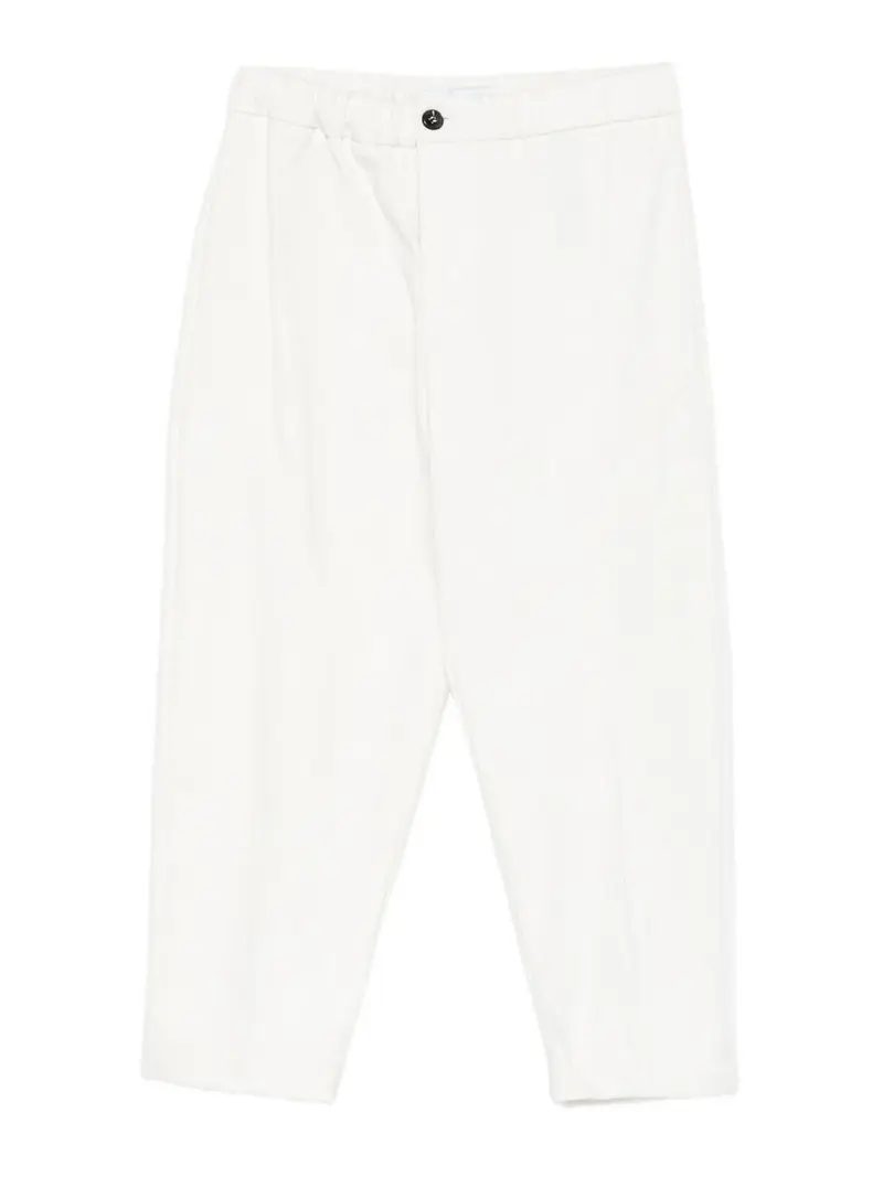 Pantaloni Con Vita Elasticizzata Bianco