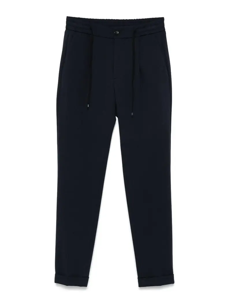Pantaloni di cotone blu navy