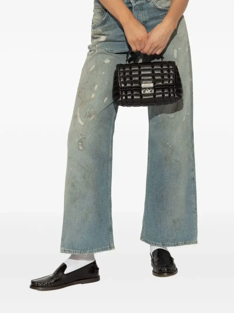 Michael Kors Borsa in pelle nera miniatura 3