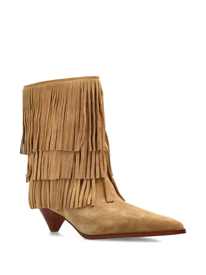Michael Kors Stivali in camoscio con frange miniatura 3